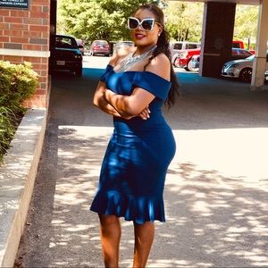 Navy blue dress